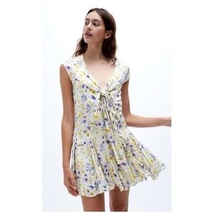 Free People Floral Mini Dress